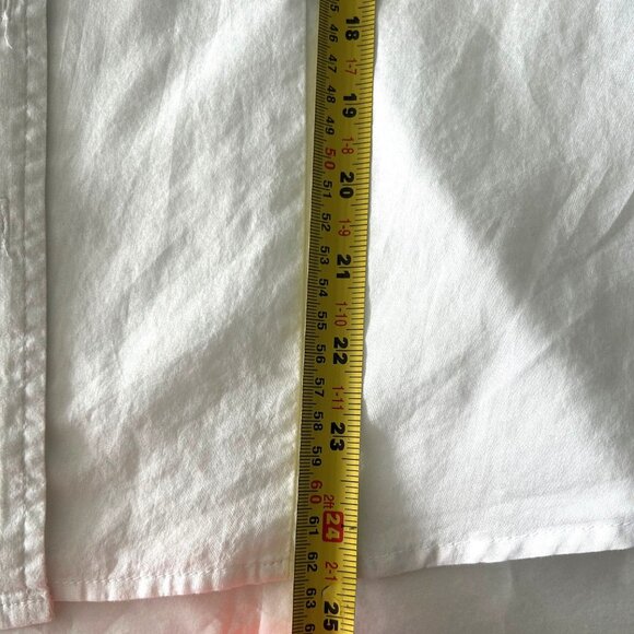 Old Navy White Cotton Shirt Sz M - Picture 9 of 9